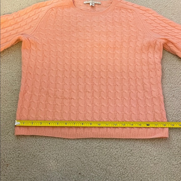 Vintage Belford 100% Cashmere Peach Mousse Sweater, Size L NWT - Picture 7 of 7